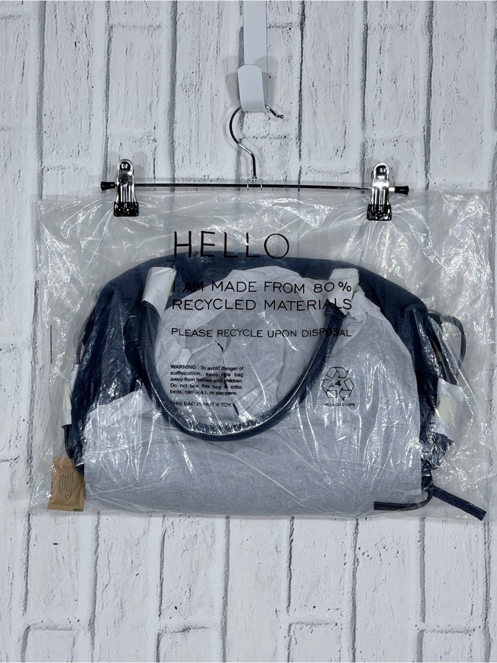 π Free People Baby Emerson Navy Blue Suede Satchel Bag NWT - Picture 6 of 11